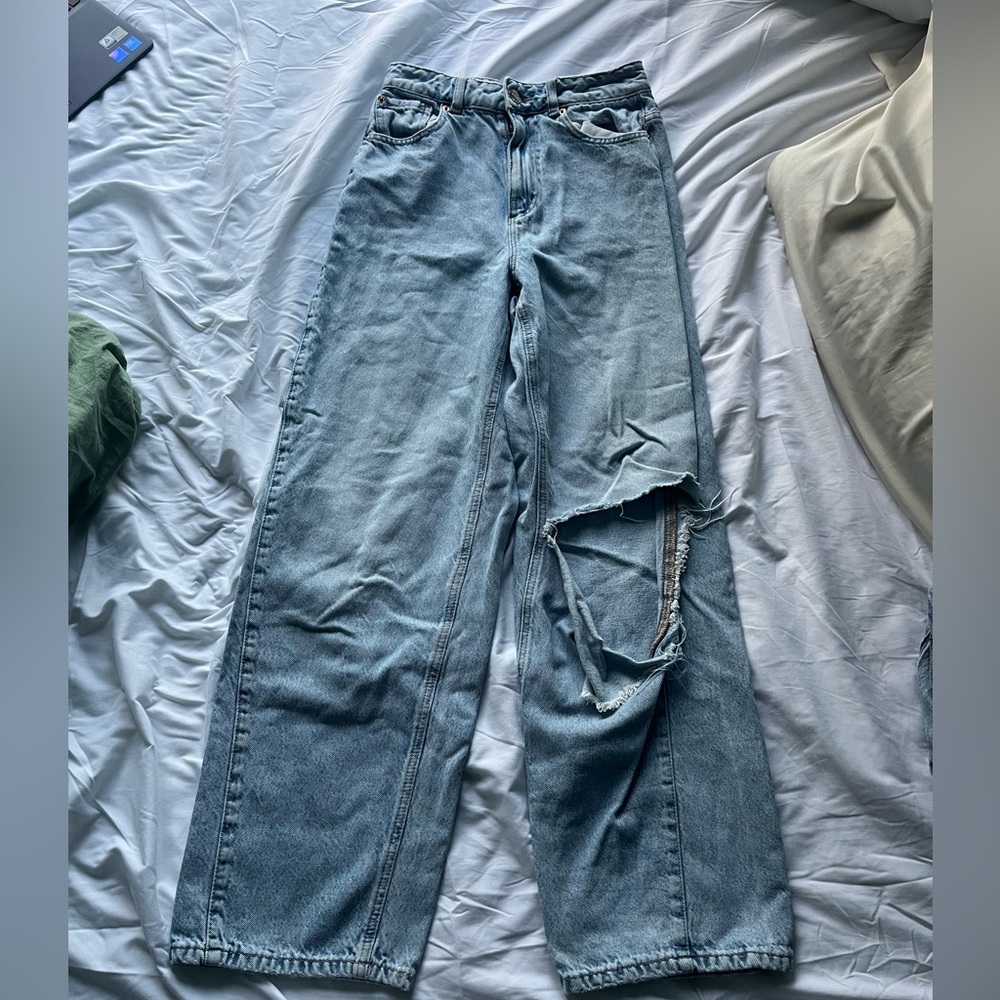 Garage Baggy/Ample Distressed Jeans